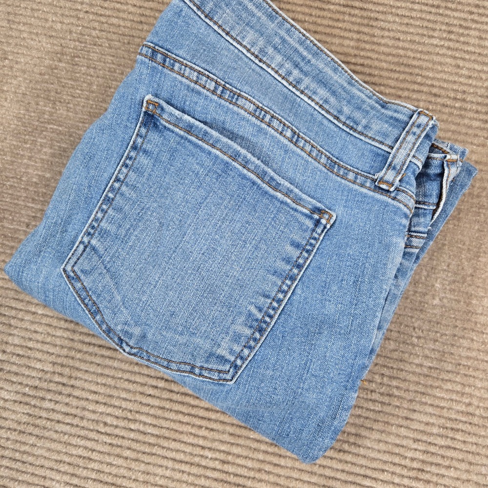 Kut from the Kloth Womens 14 Blue Catherine Boyfriend Stretch Denim Jeans